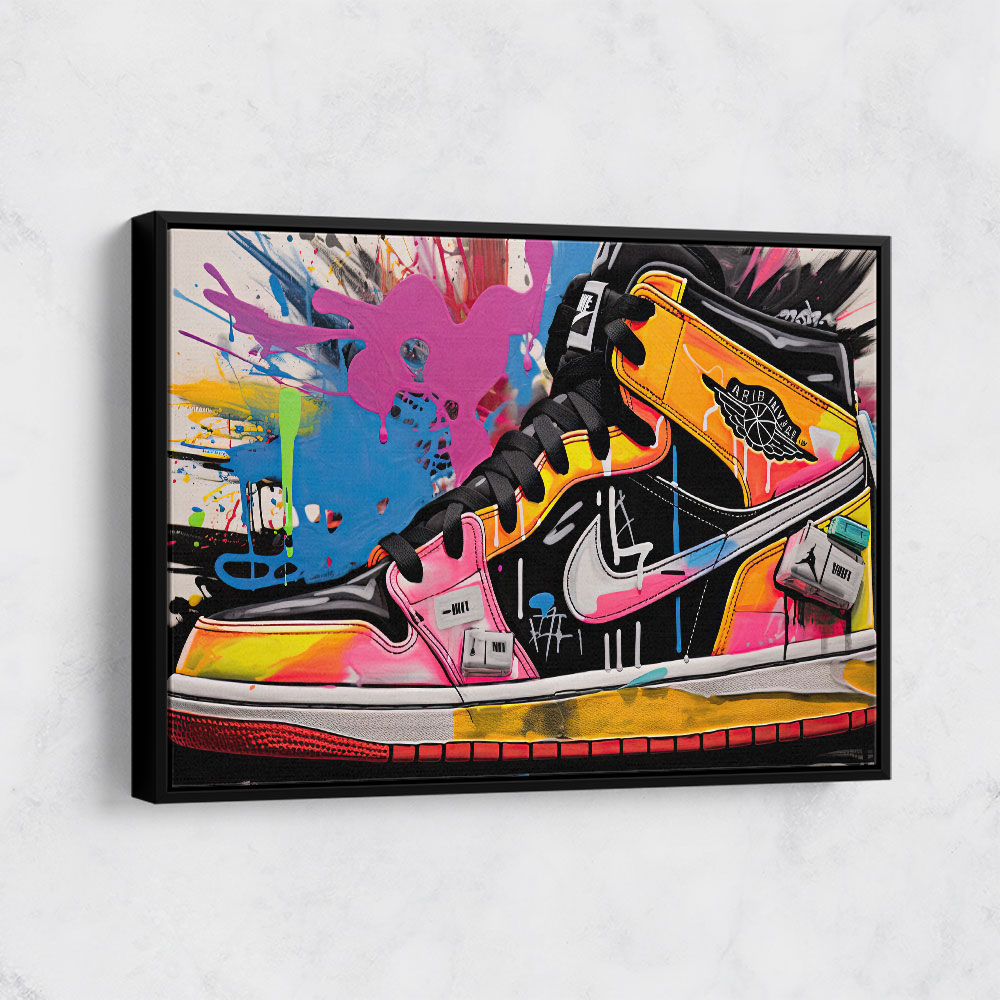 Air Jordan 11 Graffiti Wall Art